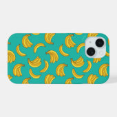 Banaan Fruit Fun Patroon iPhone 15 Case (Achterkant horizontaal)