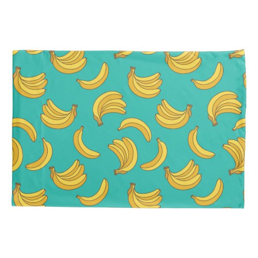 Banaan Fruit Fun Patroon Kussensloop (Achterkant-Links)