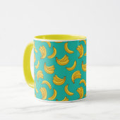 Banaan Fruit Fun Patroon Mok (Voorkant links)