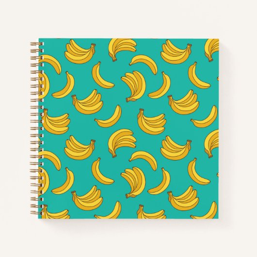 Banaan Fruit Fun Patroon Notitieboek (Voorkant)