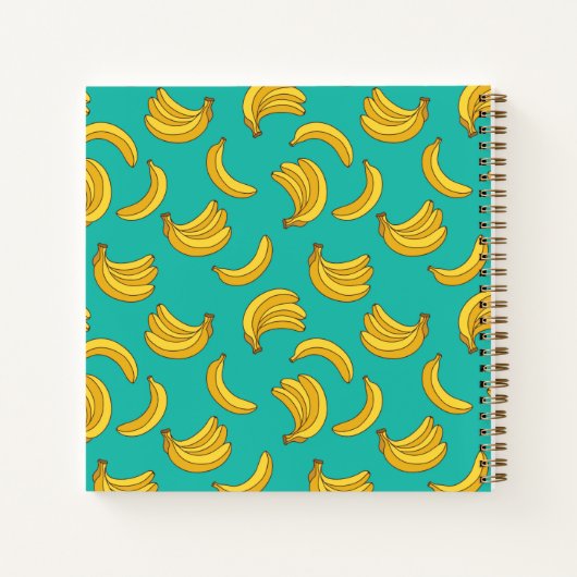 Banaan Fruit Fun Patroon Notitieboek (Achterkant)