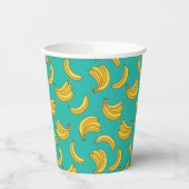 Banaan Fruit Fun Patroon Papieren Bekers (Links)