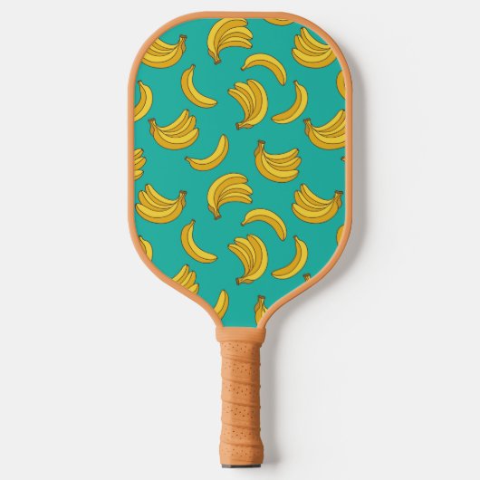Banaan Fruit Fun Patroon Pickleball Paddle (Voorkant)
