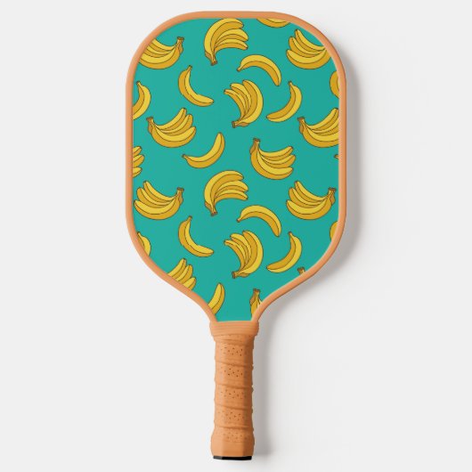 Banaan Fruit Fun Patroon Pickleball Paddle (Achterkant)
