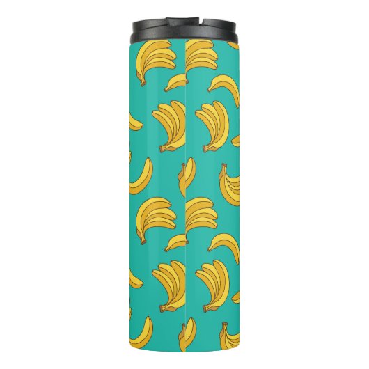 Banaan Fruit Fun Patroon Thermosbeker (Achterkant)