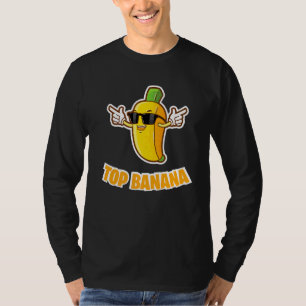 Banaan Fruit Leuk Geel Voedsel Zonnebril Aestheti T-shirt