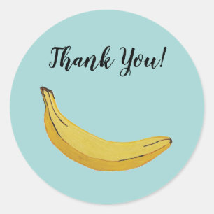 Banaan Fruit Tropical Party Stickers