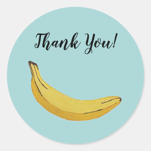 Banaan Fruit Tropical Party Stickers (Voorkant)