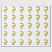 Banaan Fruit Verbetert Mijn Stemming Grappig Cadeaupapier (Vlak)