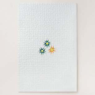 Banaan Geel, Donker Blauw Groen, decoratief Legpuzzel