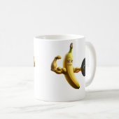 Banaan grappig aan de macht koffiemok (Voorkant rechts)