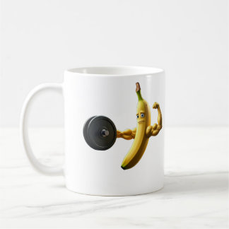 Banaan grappig aan de macht koffiemok