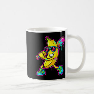Banaan grappig honkbal druppel ijs kinderen jeugd koffiemok
