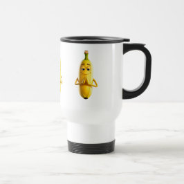 Banaan grappig in vrede reisbeker