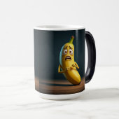 Banaan grappig schokkend gezicht magische mok (Voorkant rechts)