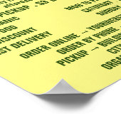 Banaan, groenteboeren Adverteren Poster (Hoek)