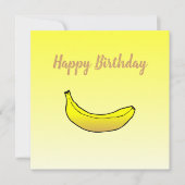 Banaan Happy Birthday Kaart (Voorkant)