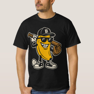 Banaan Honkbalspeler Fruit Liefhebber Cadeau T-shirt