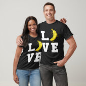 Banaan houdt van Schattigee bananenfruit outfit T-shirt (Unisex)