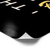 Banaan ijs lekker crème grappig esthetisch zwart perfect poster (Hoek)