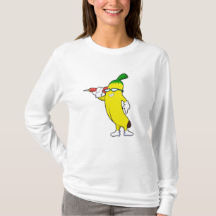 Banaan in Darts met Dart T-shirt