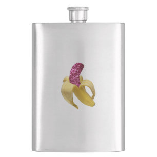 Banaan in faux Pink Glitter ziet er heerlijk uit Flacon