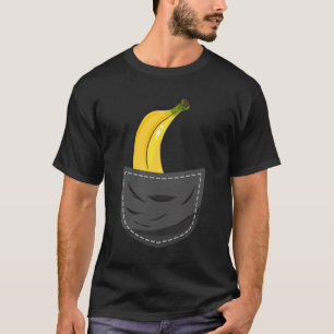 Banaan in Pocket Graphic Fruit Vegan Veggie Health T-shirt