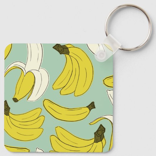 banaan-Initiaal-Sleutelhanger Sleutelhanger (Achterkant)