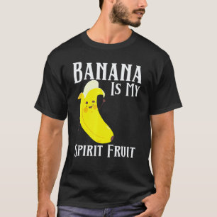 Banaan Is Mijn Geest Fruit Bananen Fruit Veganisti T-shirt