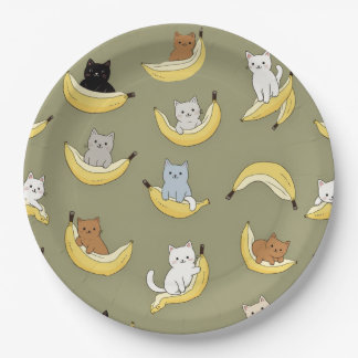 Banaan Kat Papieren Borden Bordje