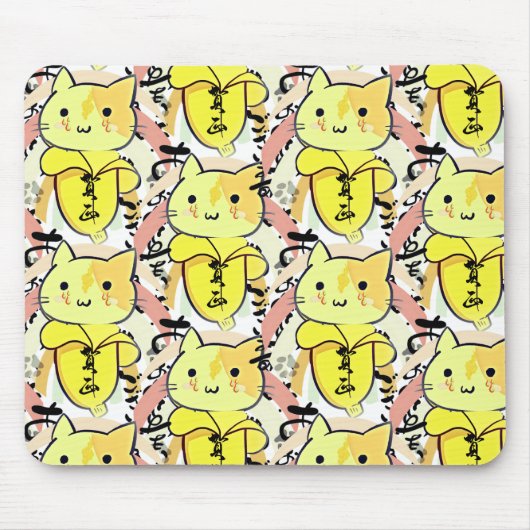 Banaan Kat Sad Grappig Muismat (Voorkant)