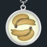 Banaan Ketting<br><div class="desc">Een hanger met twee beelden van een hoop bananen.</div>