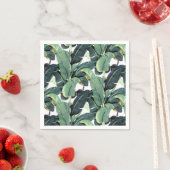 Banaan laat palmboom tropische papieren servetten (Insitu)