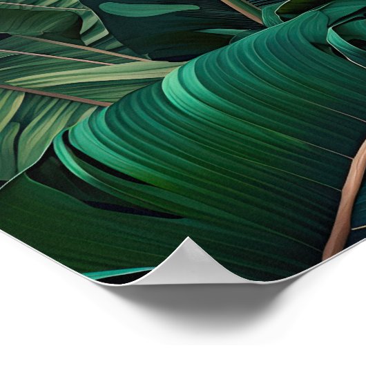 Banaan Leaves Art Print Poster (Hoek)