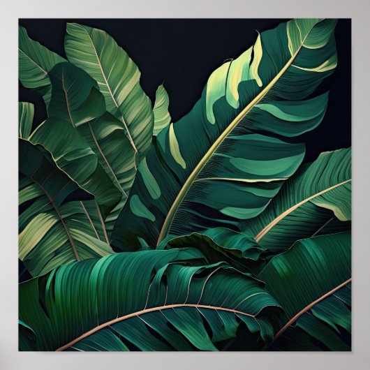 Banaan Leaves Art Print Poster (Voorkant)