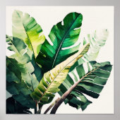 Banaan Leaves Art Print Poster (Voorkant)