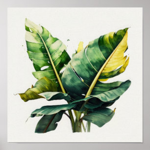 Banaan Leaves Art Print Poster