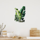 Banaan Leaves Art Print Poster (Keuken)