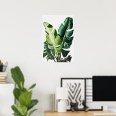 Banaan Leaves Art Print Poster (Thuiskantoor)