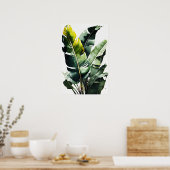 Banaan Leaves Art Print Poster (Keuken)