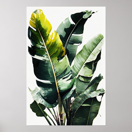 Banaan Leaves Art Print Poster (Voorkant)