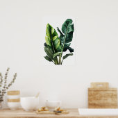 Banaan Leaves Art Print Poster (Keuken)