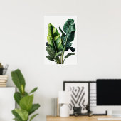 Banaan Leaves Art Print Poster (Thuiskantoor)