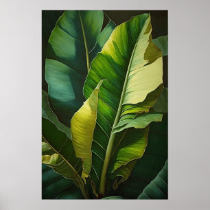 Banaan Leaves Art Print Poster