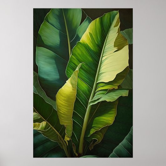 Banaan Leaves Art Print Poster (Voorkant)
