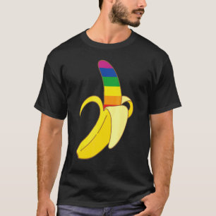 Banaan LGBT Vlag Leuke Ondersteuning Gay Pride Bis T-shirt