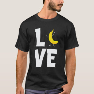 Banaan Liefde Fruit Bananen Veganistisch Vegetaris T-shirt