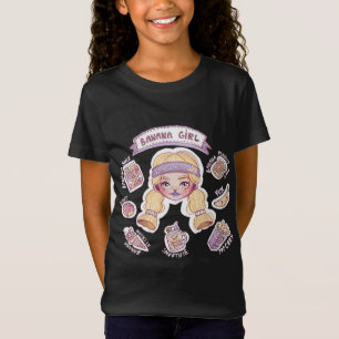 Banaan Meisje met Melk Donut Ice Cream Smoothie Co T-shirt
