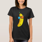 Banaan met coole zonnebril t-shirt (Voorkant)