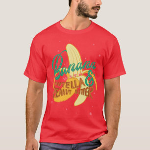 Banaan met Nutella Pindakaas T-shirt